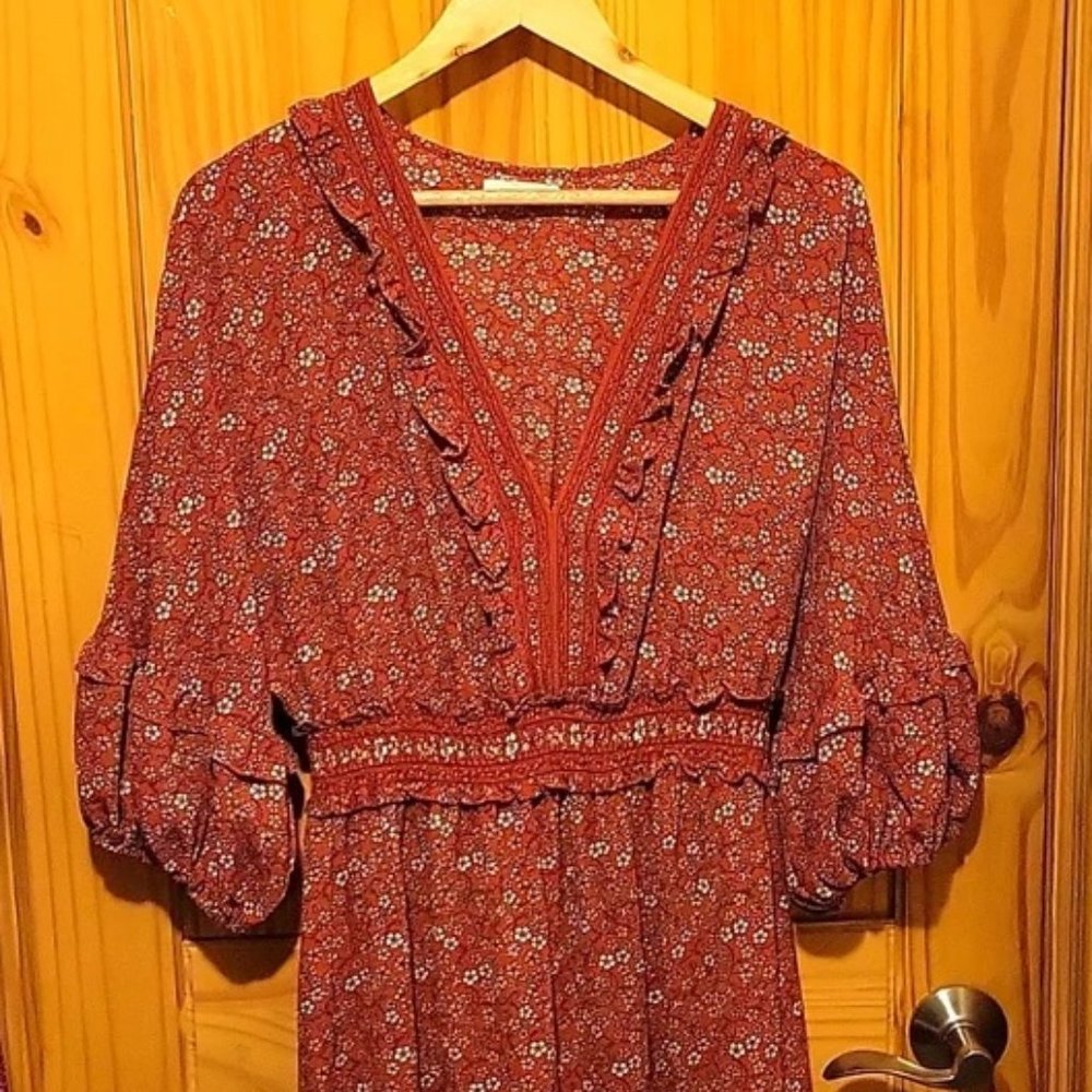 Max Studio orange dress
